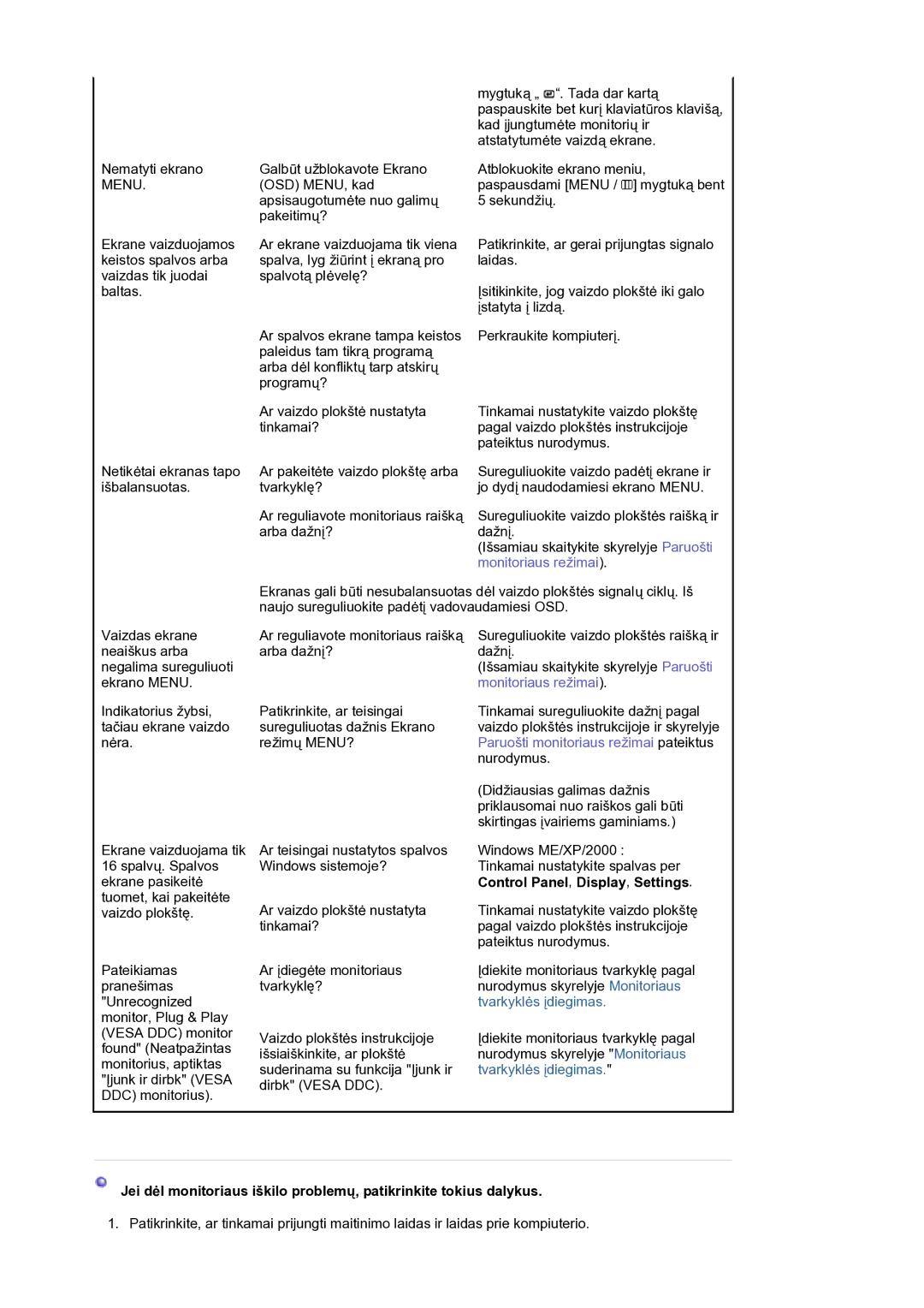 Samsung LS19HANKSM/EDC manual Menu 