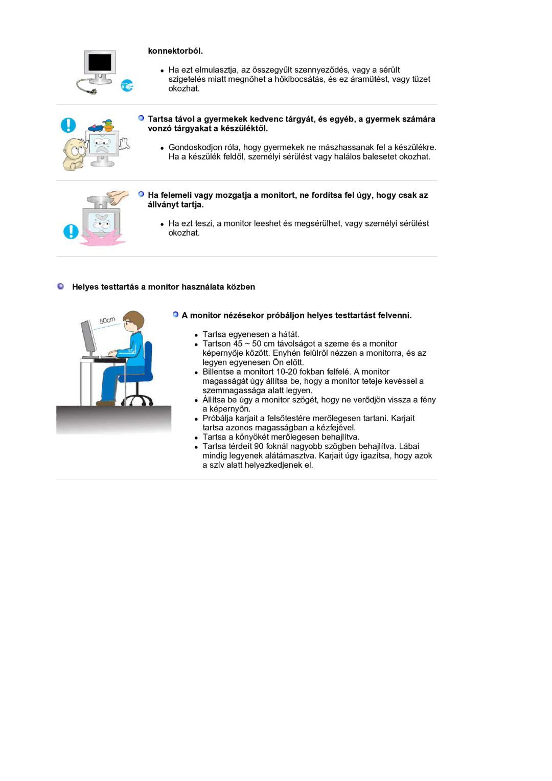 Samsung LS19HANKSM/EDC manual Konnektorból 