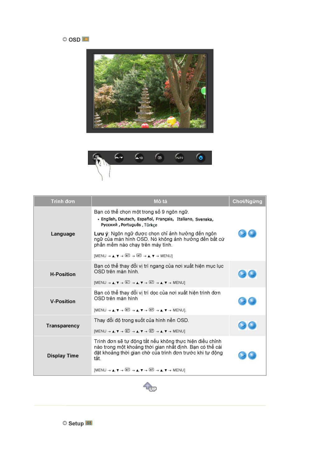 Samsung LS19HANSSB/XSV, LS19HANSBB/XSV manual Language, Transparency Display Time 