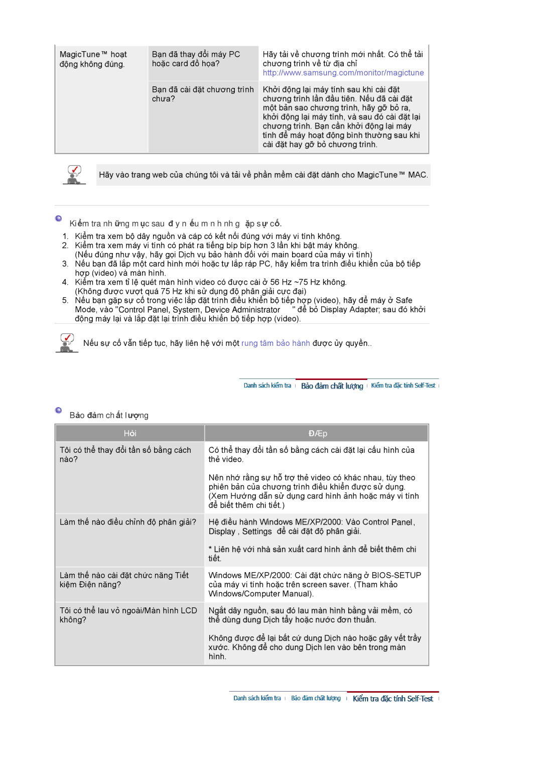 Samsung LS19HANSSB/XSV, LS19HANSBB/XSV manual Hỏi Đáp 