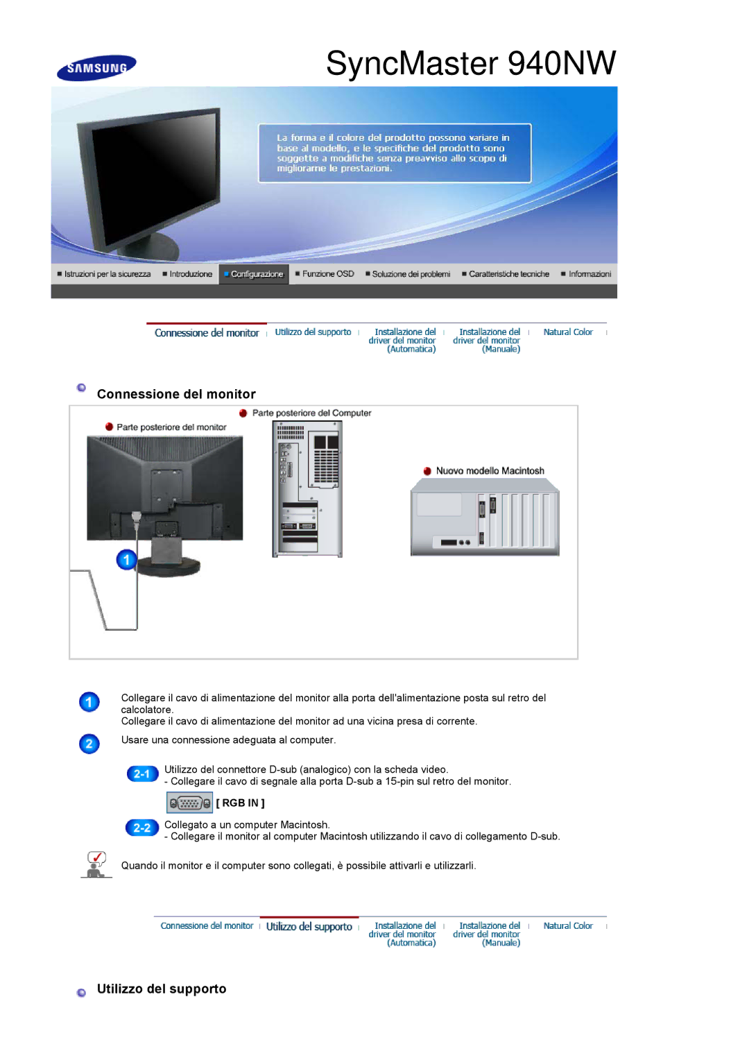 Samsung LS19HANSSB/EDC, LS17HANSS/EDC, LS17HANSS/CLT, LS19HANSSB/CLT manual SyncMaster 940NW 