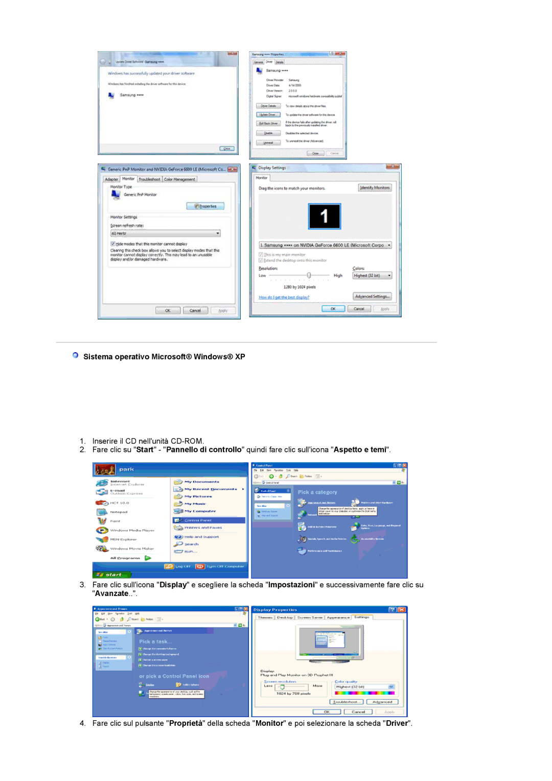 Samsung LS17HANSS/CLT, LS19HANSSB/EDC, LS17HANSS/EDC, LS19HANSSB/CLT manual Sistema operativo Microsoft Windows XP 