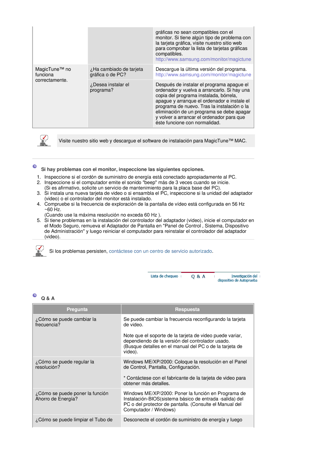 Samsung LS17HANSS/EDC, LS19HANSSB/EDC manual Pregunta Respuesta 