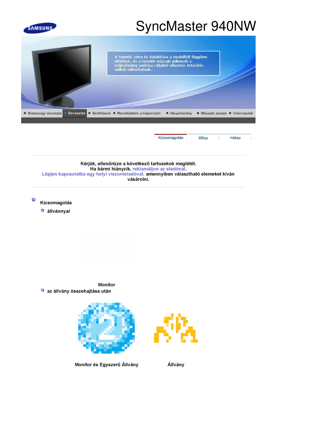 Samsung LS19HANSSB/EDC, LS17HANSS/EDC manual SyncMaster 940NW 