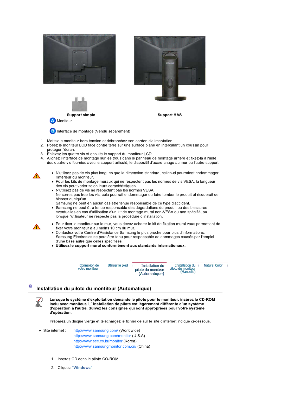 Samsung LS19HANSSB/EDC manual Support has 