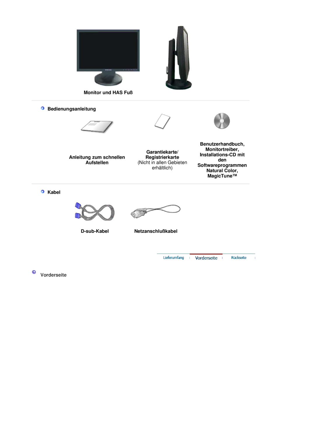 Samsung LS19HANSSB/EDC manual Registrierkarte, Nicht in allen Gebieten 