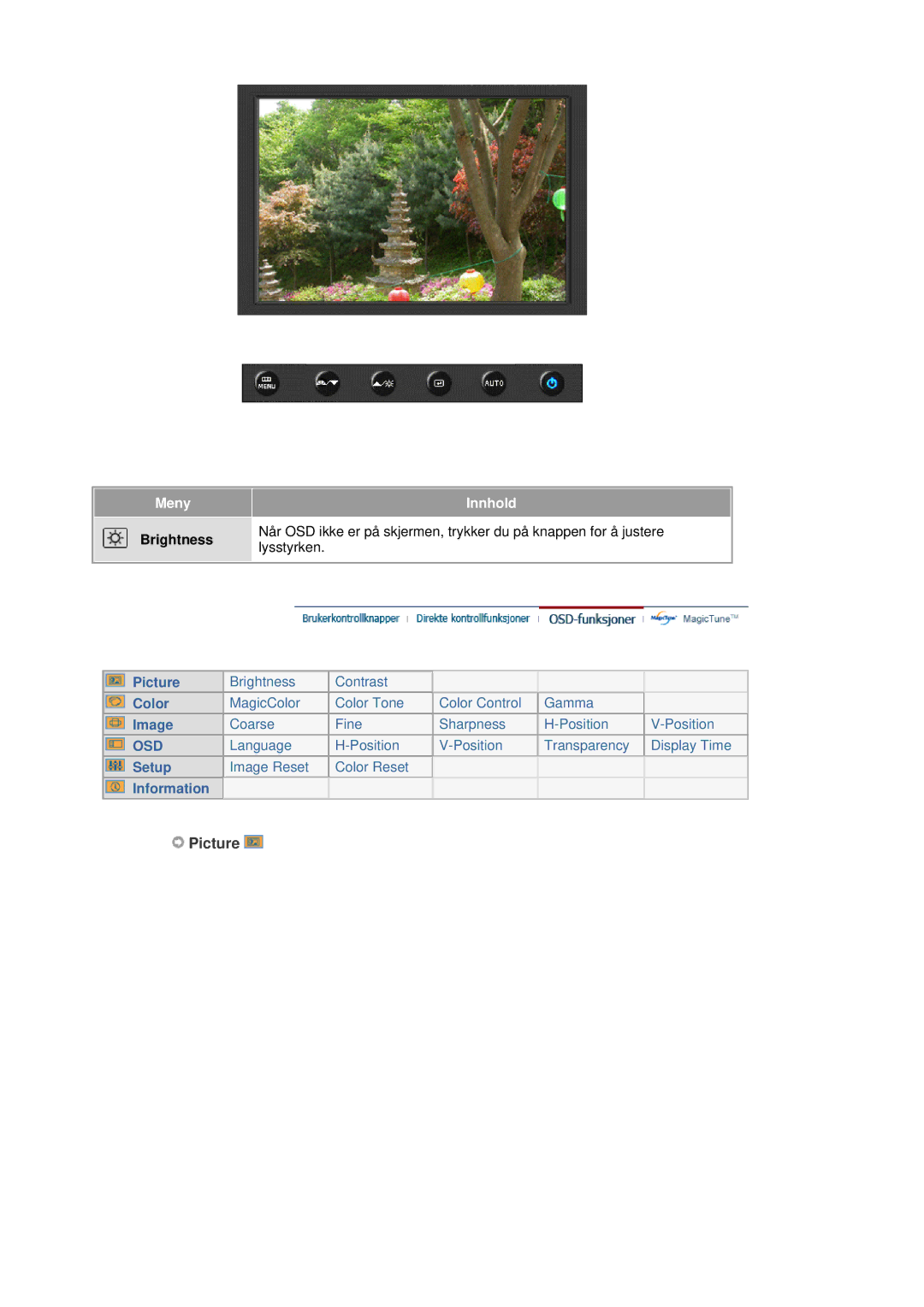 Samsung LS19HANSSB/EDC manual Picture 