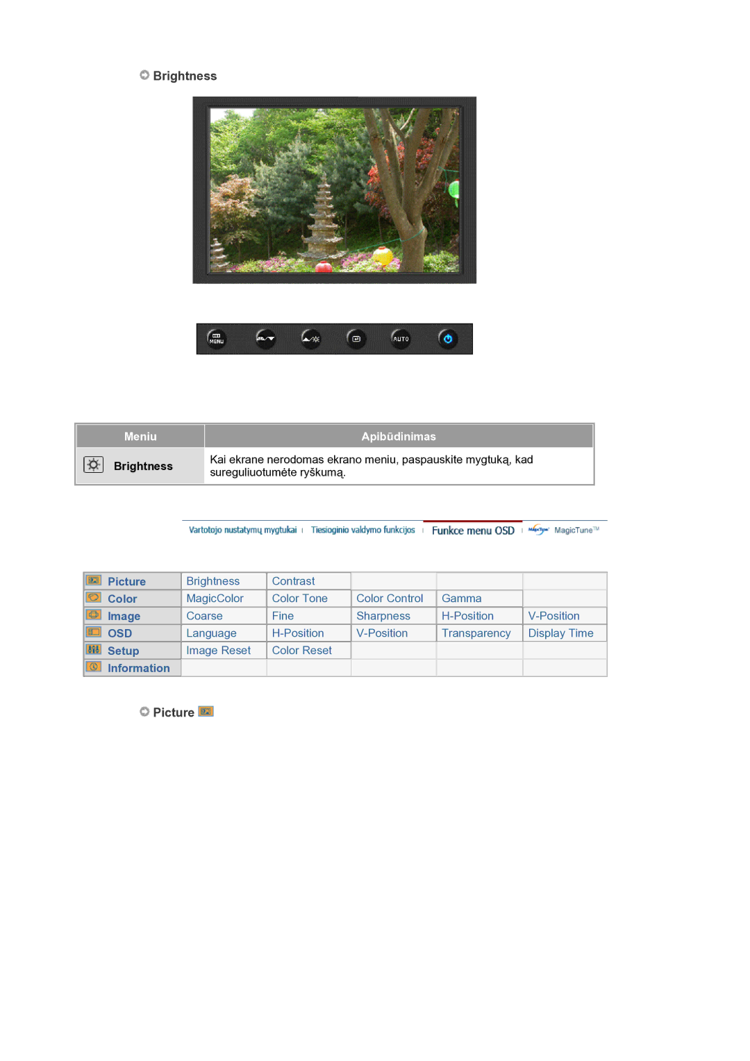 Samsung LS19HANSSB/EDC manual Brightness 