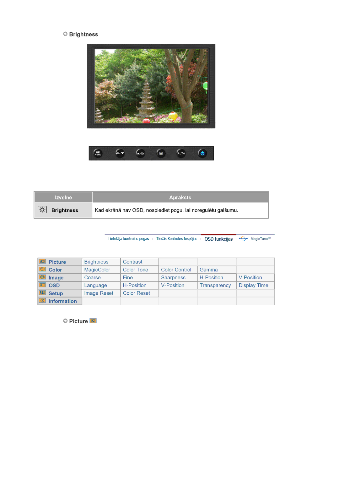 Samsung LS19HANSSB/EDC manual Brightness 