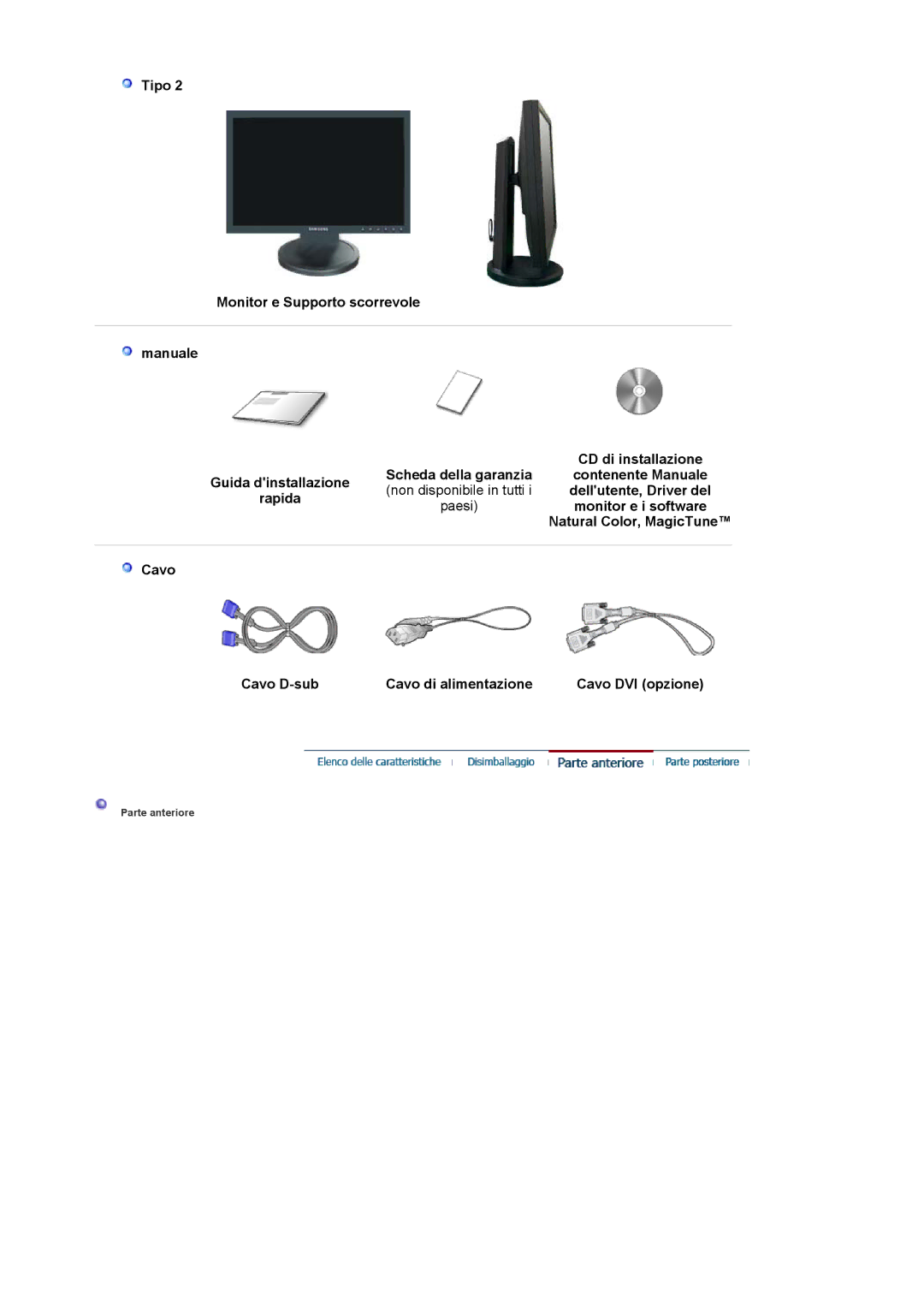 Samsung LS19HAWKSY/CLT, LS19HAWCSH/EDC manual Dellutente, Driver del, Rapida, Monitor e i software, Natural Color, MagicTune 