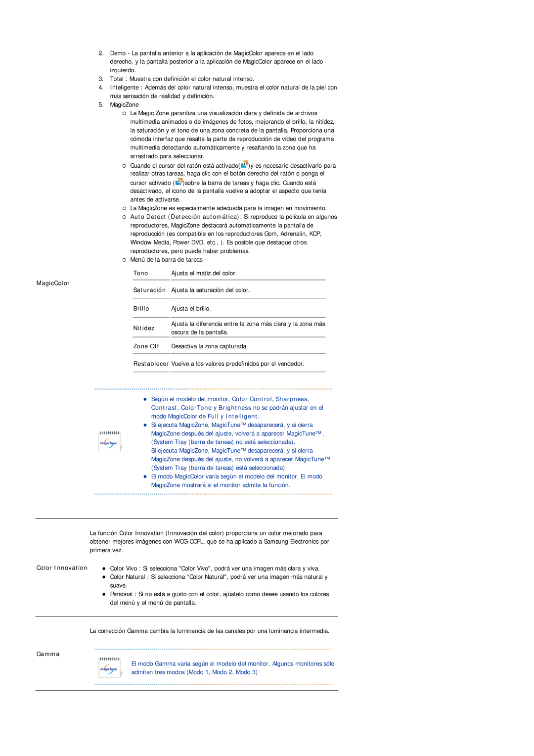 Samsung LS19HAWCSQ/EDC, LS19HAWCSH/EDC manual MagicColor 