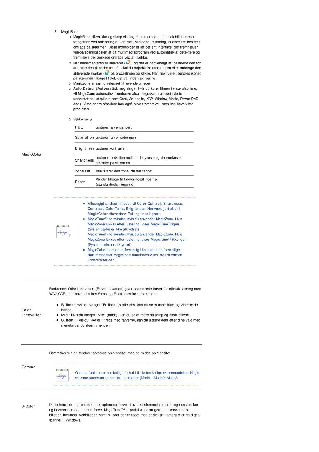 Samsung LS19HAWCSH/EDC, LS19HAWCSQ/EDC manual MagicColor 