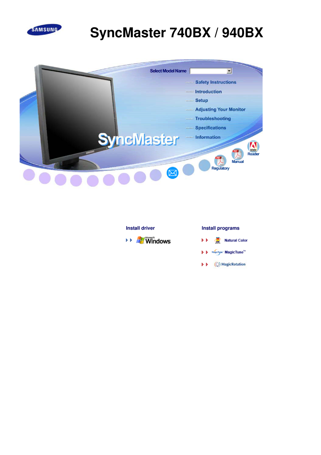 Samsung LS17HAXKBV/XSJ, LS19HAXKBH/XSJ, LS17HAXKNV/XSJ, LS17HAXKNH/XSJ, LS19HAXKNH/XSJ manual SyncMaster 740BX / 940BX 