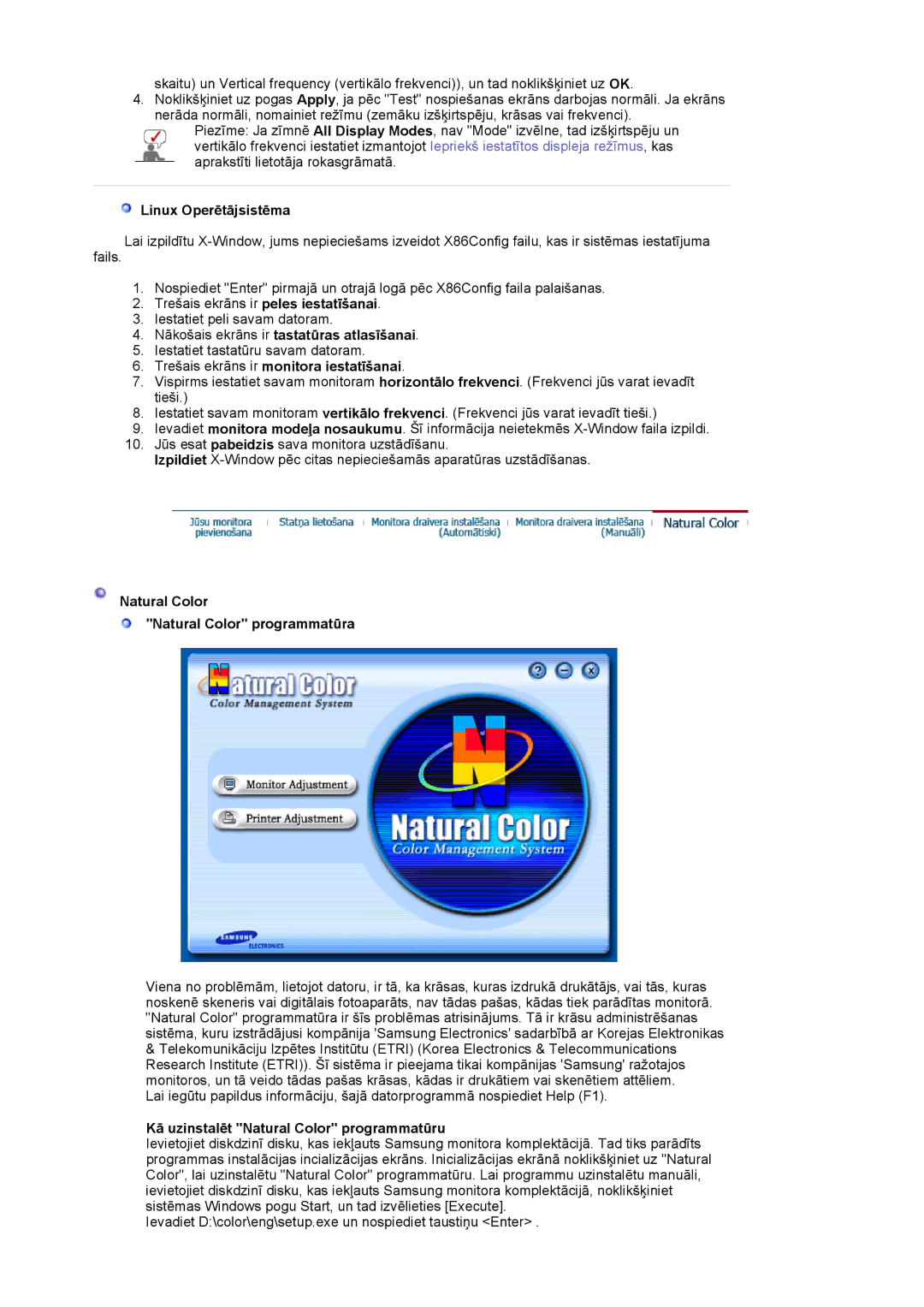 Samsung LS17HJDQHV/EDC, LS19HJDQFV/EDC, LS19HJDQHV/EDC Linux Operētājsistēma, Nākošais ekrāns ir tastatūras atlasīšanai 