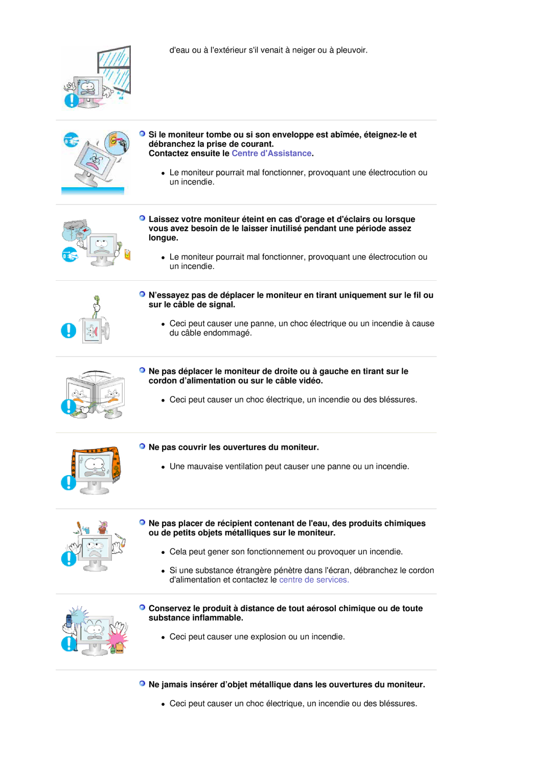 Samsung LS17HJDQHV/EDC, LS19HJDQH2/EDC, LS19HJDQFV/EDC, LS19HJDQHV/EDC manual Ne pas couvrir les ouvertures du moniteur 