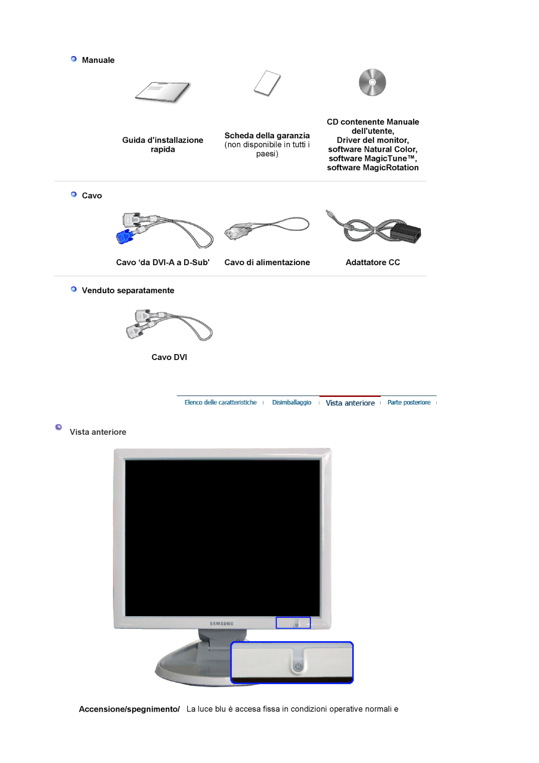 Samsung LS19HJDQFK/EDC, LS19HJDQHK/EDC manual Rapida Software Natural Color, Software MagicRotation 