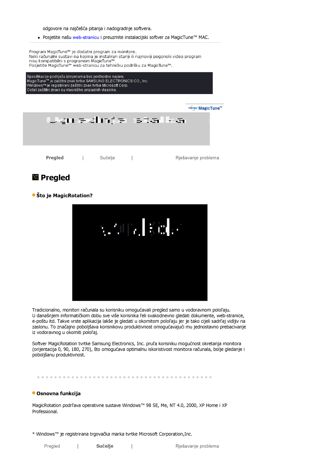 Samsung LS19HJDQFK/EDC, LS19HJDQHK/EDC manual Što je MagicRotation? 