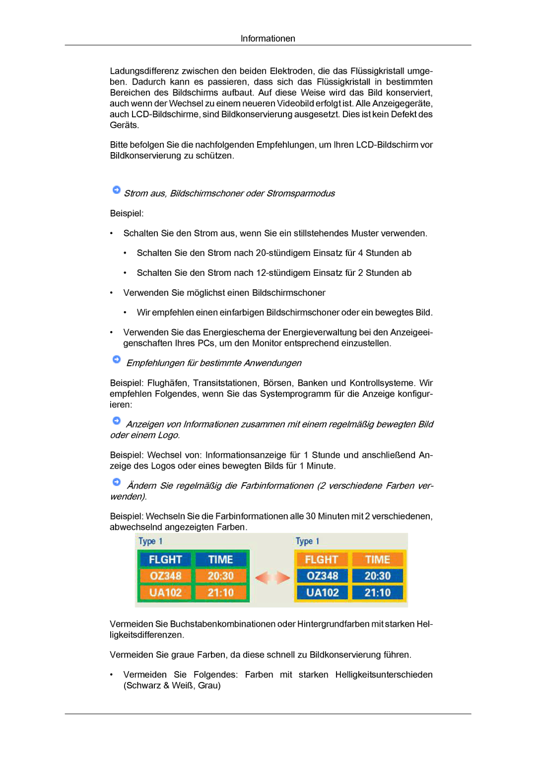 Samsung LS19LFYGF/EN, LS19LFYGFR/EN manual Strom aus, Bildschirmschoner oder Stromsparmodus 