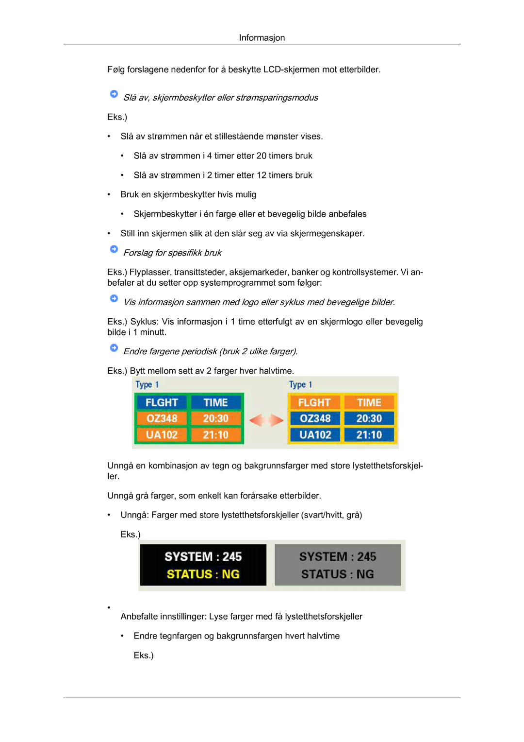 Samsung LS19LFYGF/EN, LS19LFYGFR/EN manual Slå av, skjermbeskytter eller strømsparingsmodus 