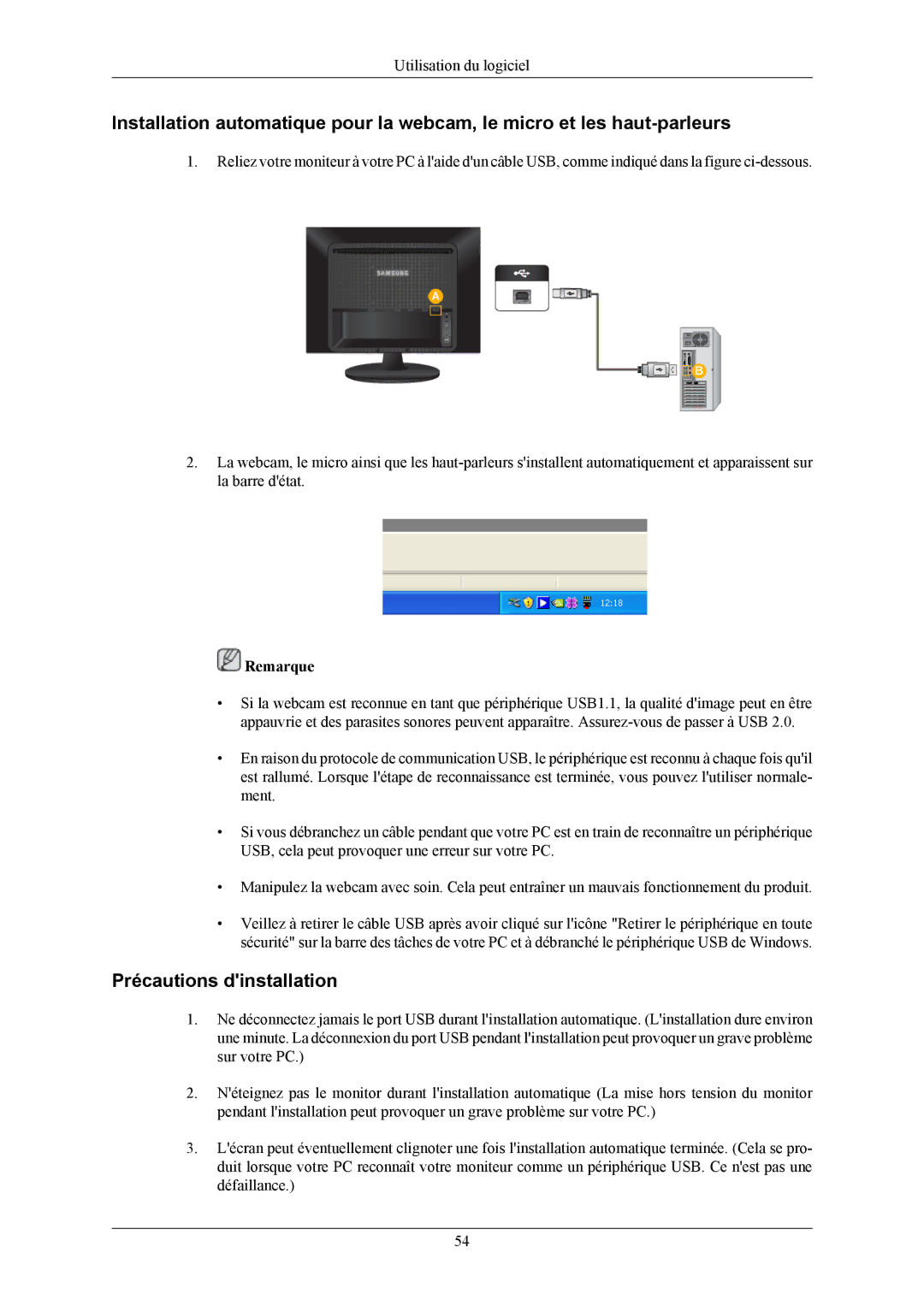 Samsung LS20LIUJFV/EN, LS19LIUKFV/EN manual Précautions dinstallation 