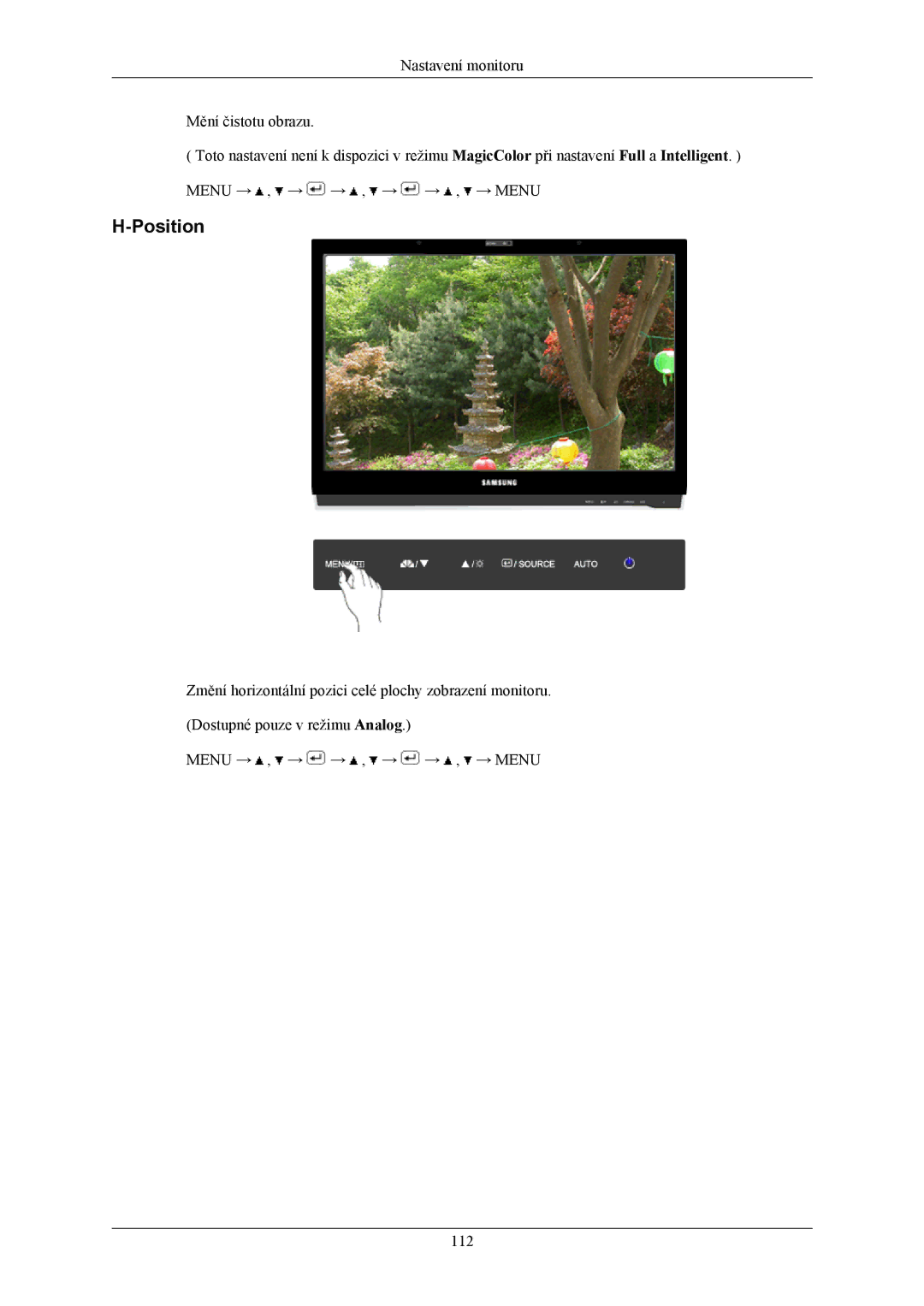 Samsung LS20LIUJFV/EN, LS19LIUKFV/EN manual Position 