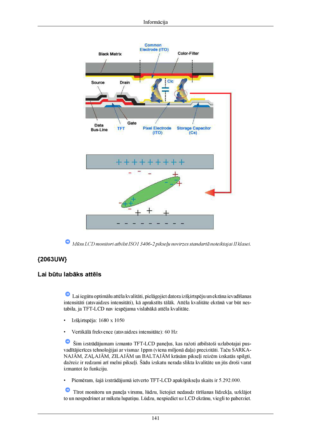 Samsung LS19LIUKFV/EN, LS20LIUJFV/EN manual 2063UW Lai būtu labāks attēls 