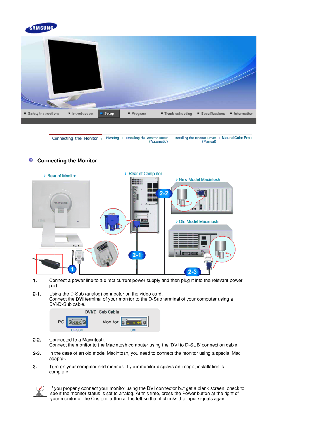 Samsung LS19MBPXHV/EDC, LS19MBPXFV/EDC, LS19MBXXFV/EDC, LS19MBXXHV/EDC, LS19MBXXX2/CI, LS19MBXXF2/CI Connecting the Monitor 