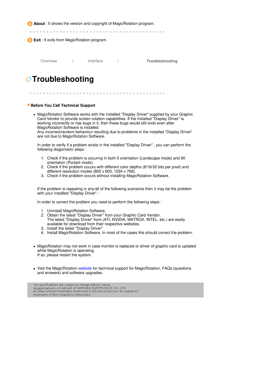 Samsung LS19MBXXXV/EDC, LS19MBPXFV/EDC, LS19MBXXFV/EDC, LS19MBPXHV/EDC Troubleshooting, Before You Call Technical Support 