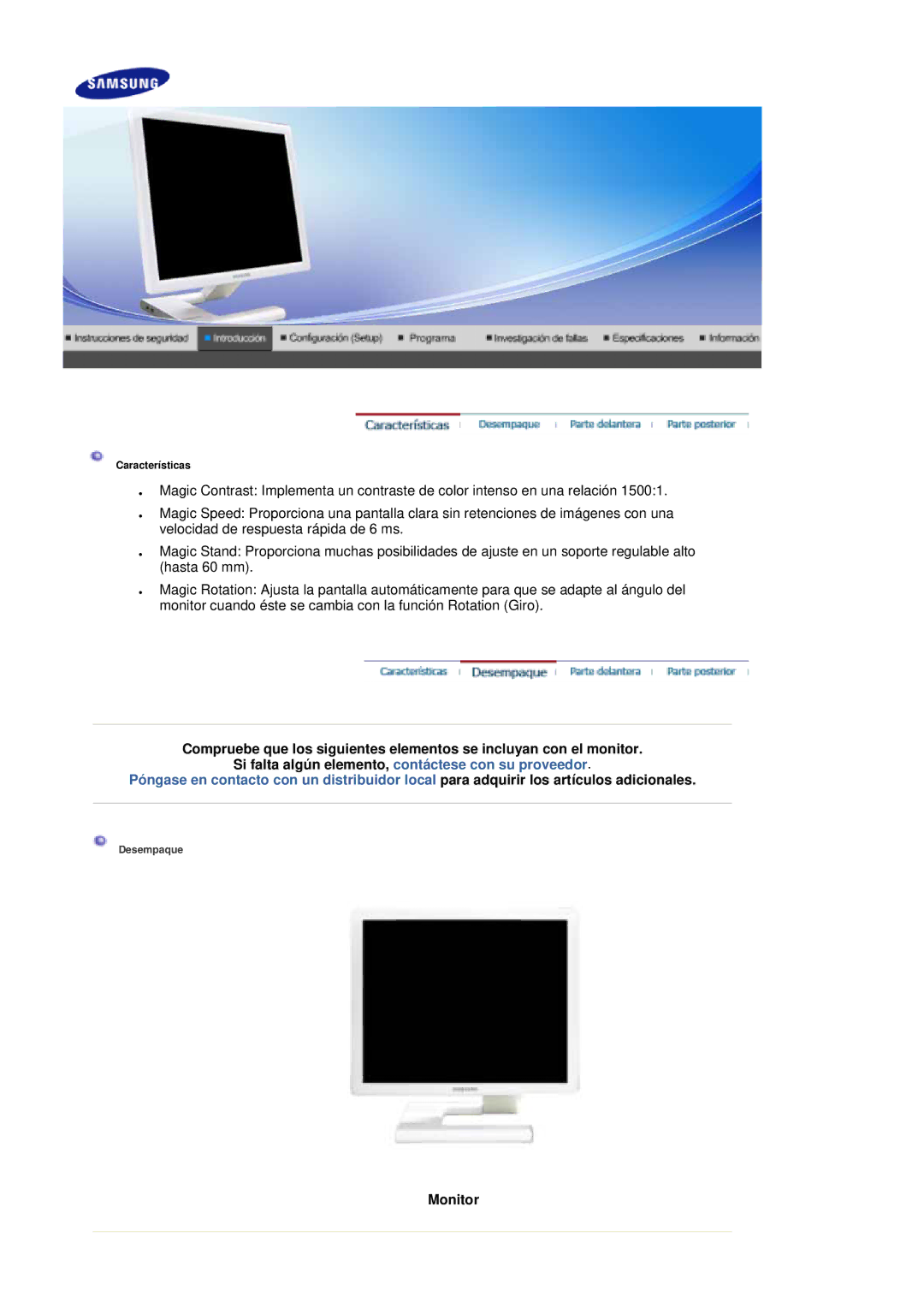 Samsung LS19MBXXHV/EDC, LS19MBPXFV/EDC, LS19MBXXFV/EDC, LS19MBPXHV/EDC manual Monitor 