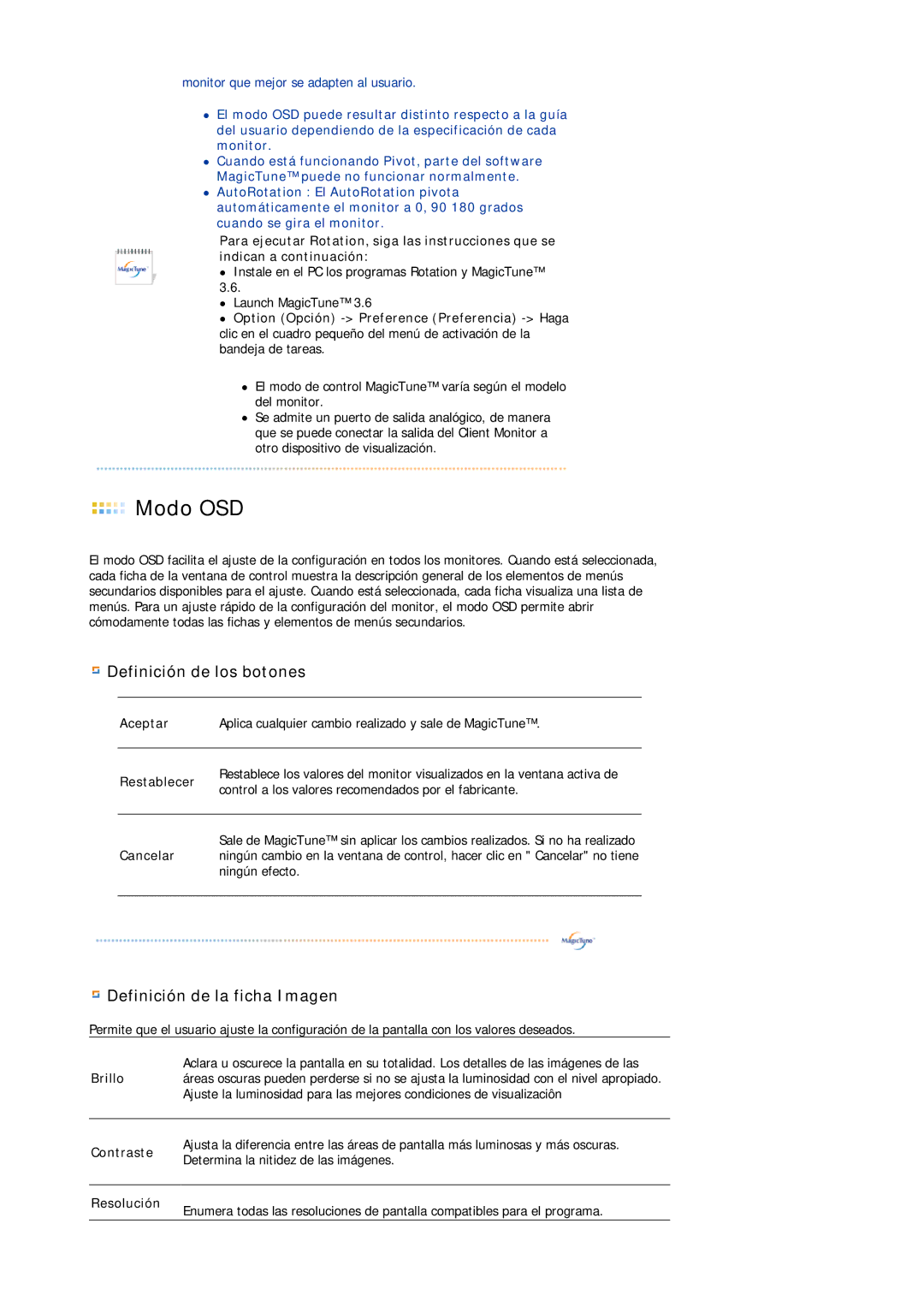 Samsung LS19MBPXHV/EDC, LS19MBPXFV/EDC, LS19MBXXFV/EDC, LS19MBXXHV/EDC manual Modo OSD 