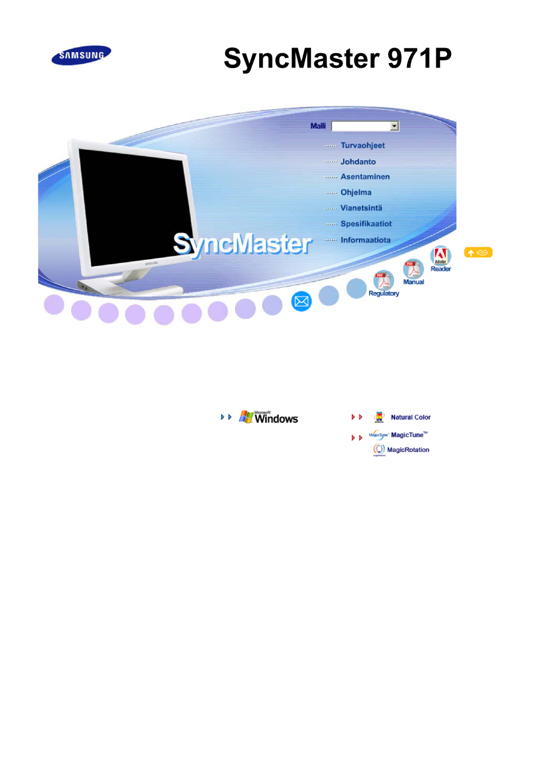 Samsung LS19MBXXFV/EDC, LS19MBPXFV/EDC, LS19MBPXHV/EDC, LS19MBXXHV/EDC manual SyncMaster 971P 