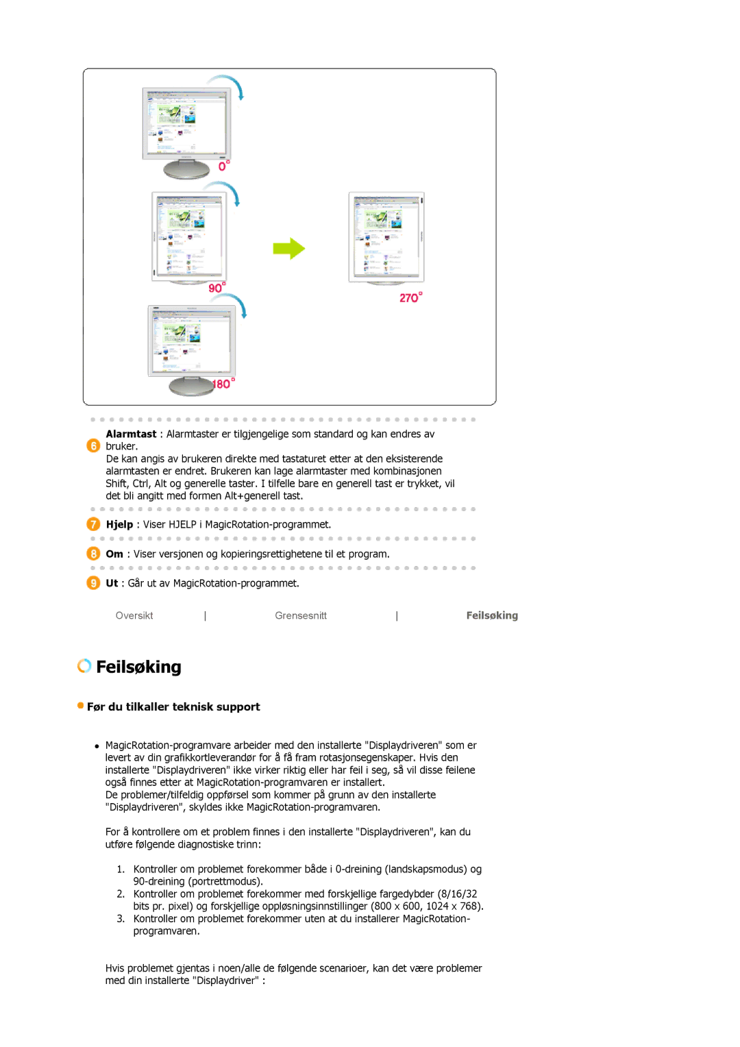 Samsung LS19MBPXFV/EDC, LS19MBXXFV/EDC, LS19MBPXHV/EDC, LS19MBXXHV/EDC manual Før du tilkaller teknisk support 