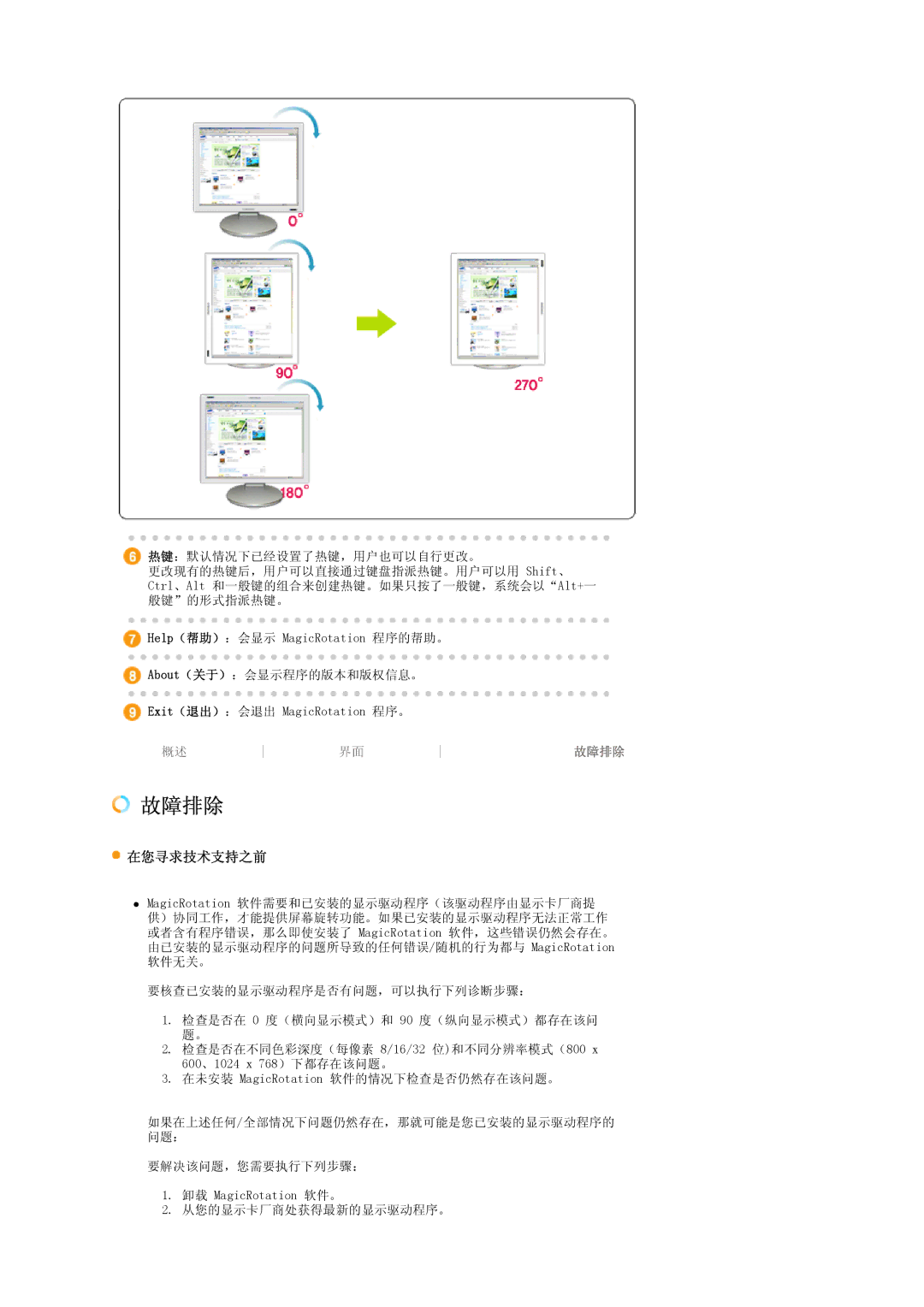 Samsung LS19MBXXHV/EDC, LS19MBPXFV/EDC, LS19MBXXFV/EDC, LS19MBPXHV/EDC manual 在您寻求技术支持之前 