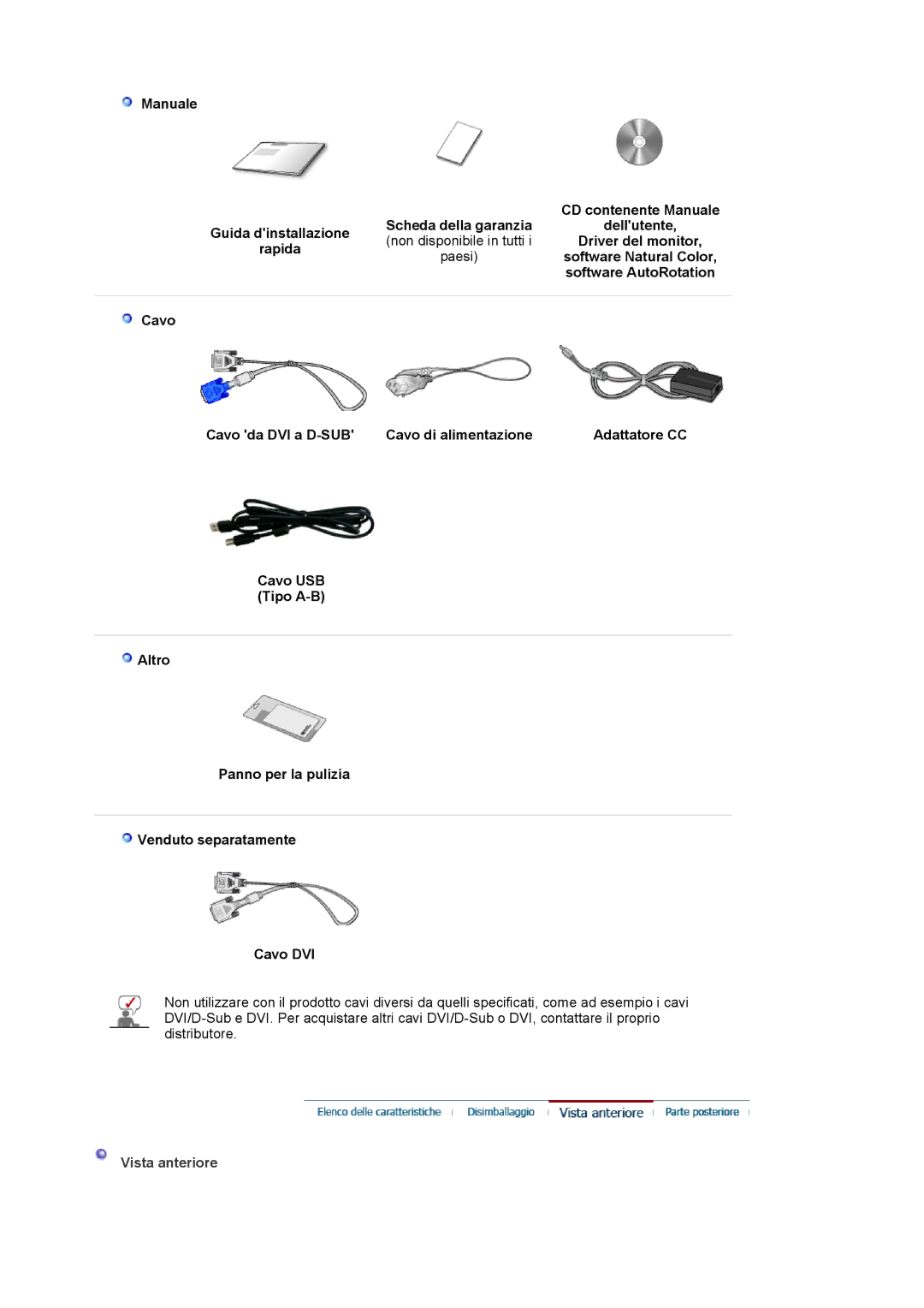 Samsung LS19MBXXHV/EDC manual Driver del monitor, Rapida, Software Natural Color, Software AutoRotation, Vista anteriore 