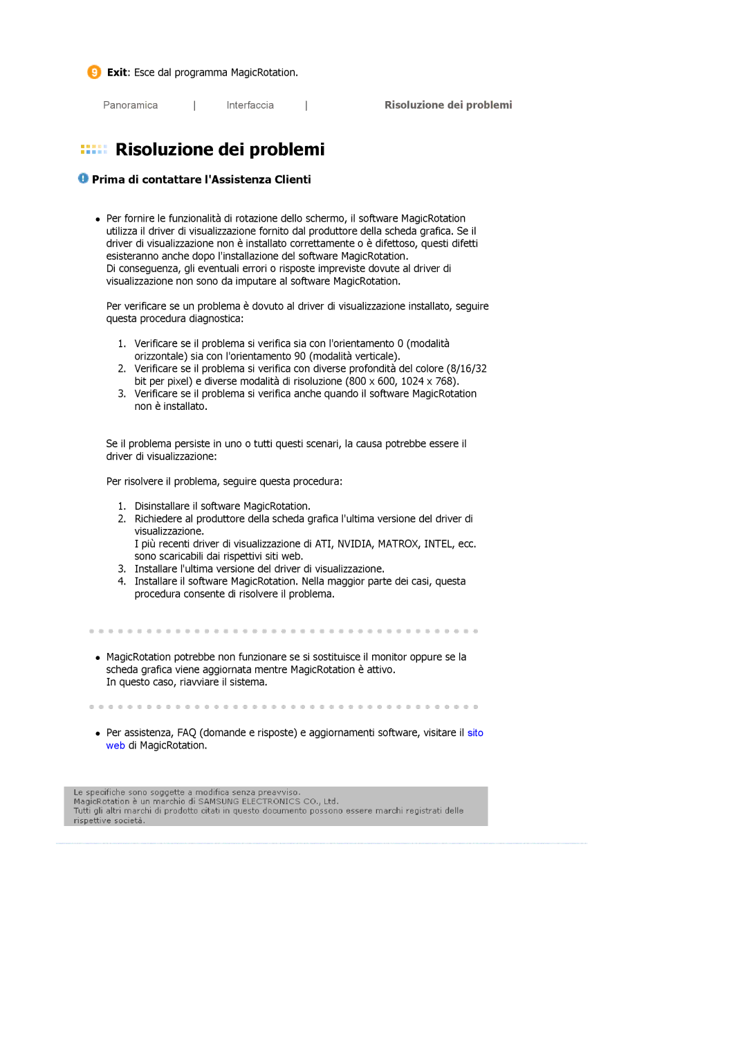 Samsung LS19MBXXHV/EDC, LS19MBXXFV/EDC, LS19MBPXHV/EDC manual Prima di contattare lAssistenza Clienti 