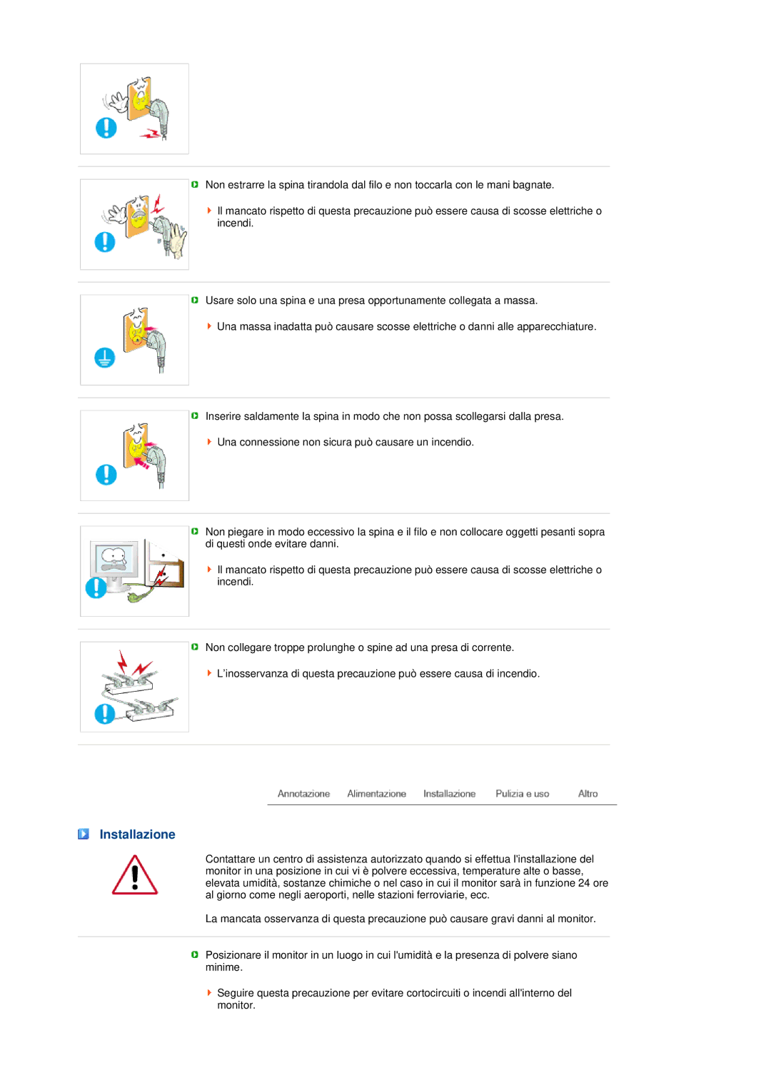 Samsung LS17MEDSBQ/EDC, LS19MEDSBQ/EDC manual Installazione 