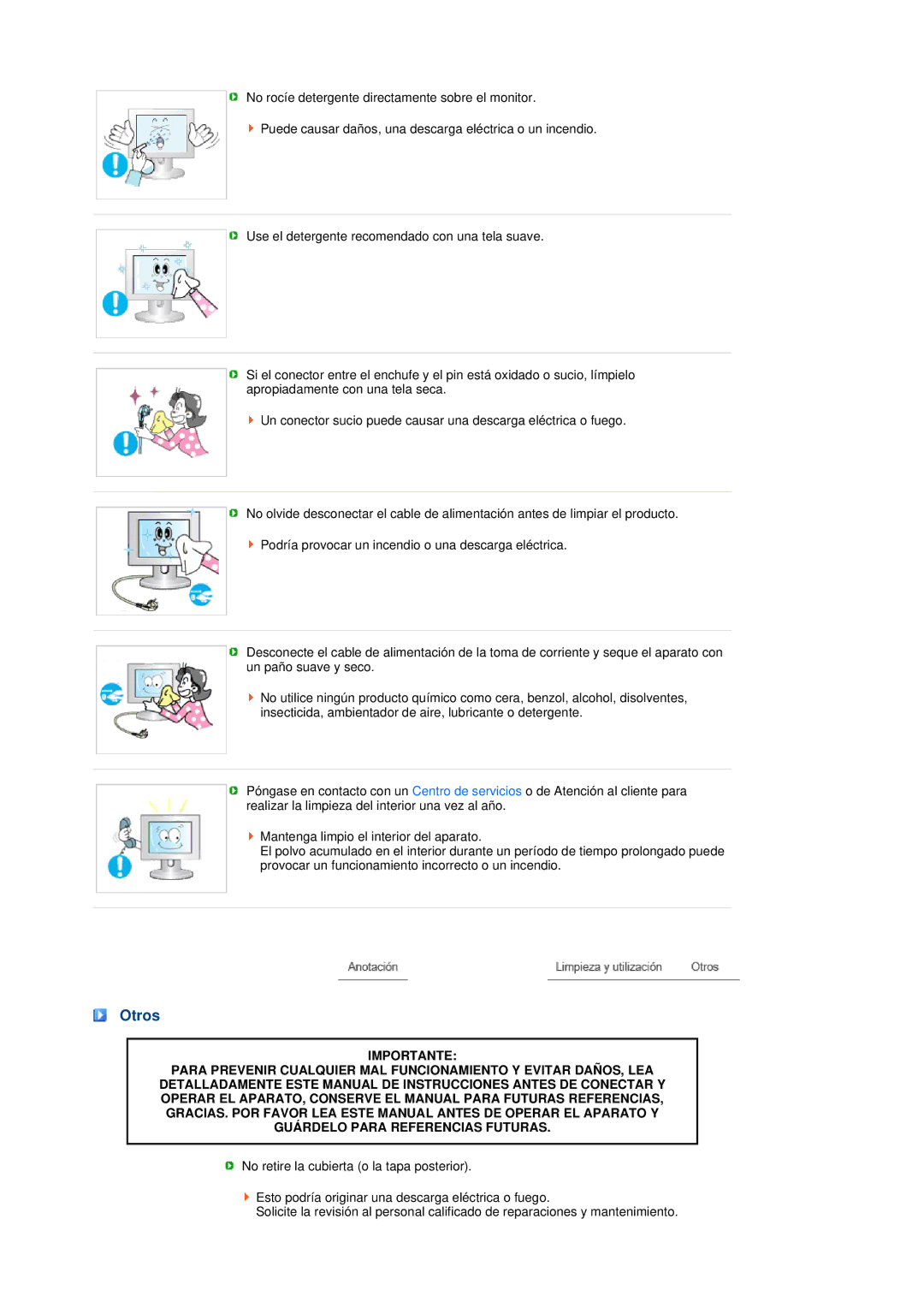 Samsung LS19MEPSFV/EDC manual Otros 