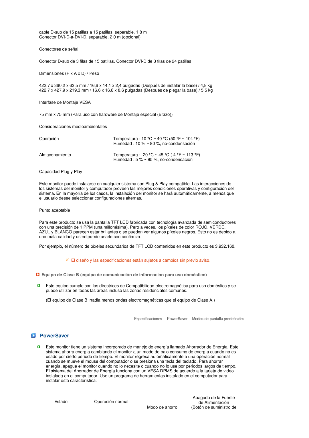 Samsung LS19MEPSFV/EDC manual PowerSaver 