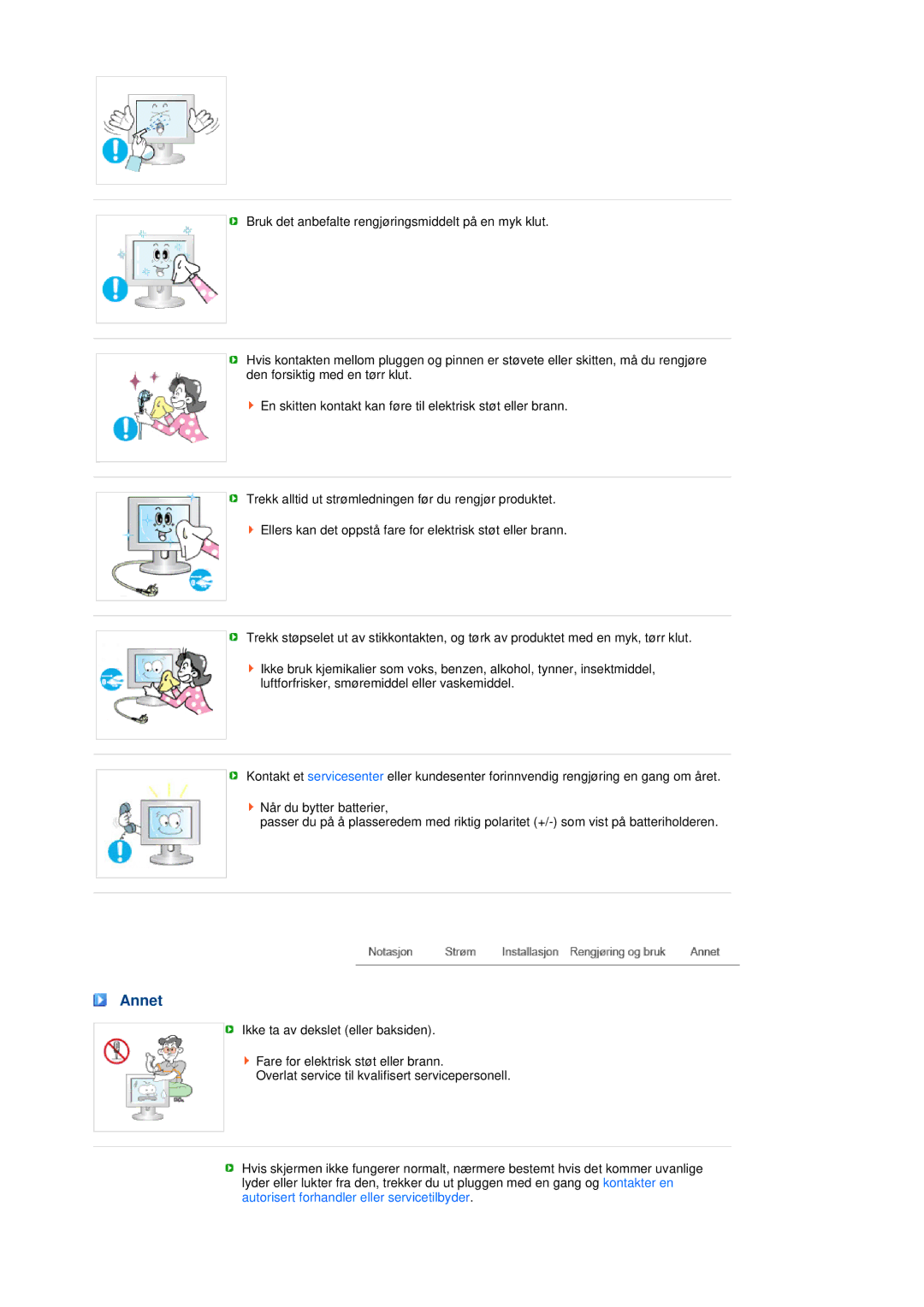 Samsung LS19MEPSFV/EDC manual Annet 