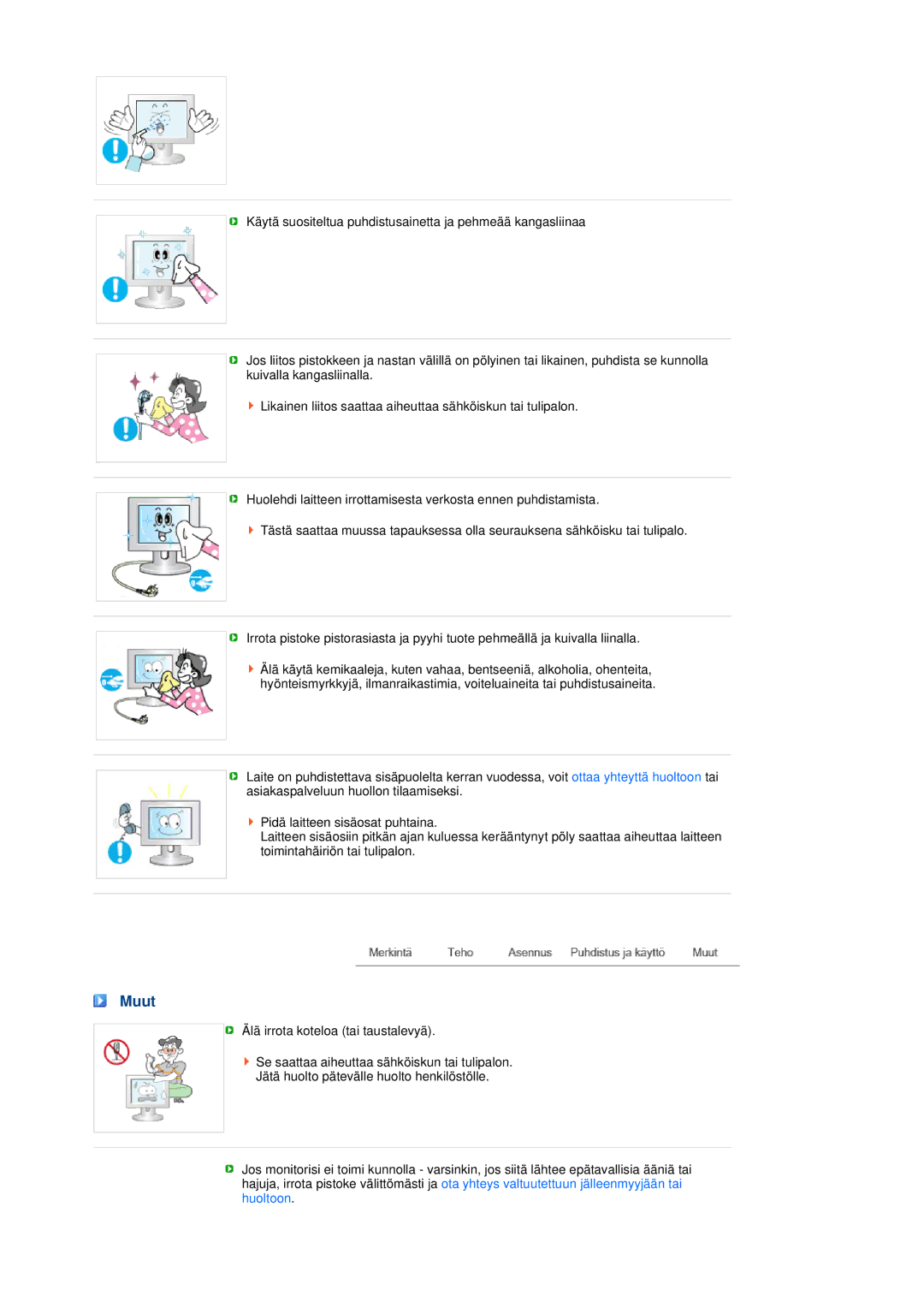 Samsung LS19MEPSFV/EDC manual Muut 