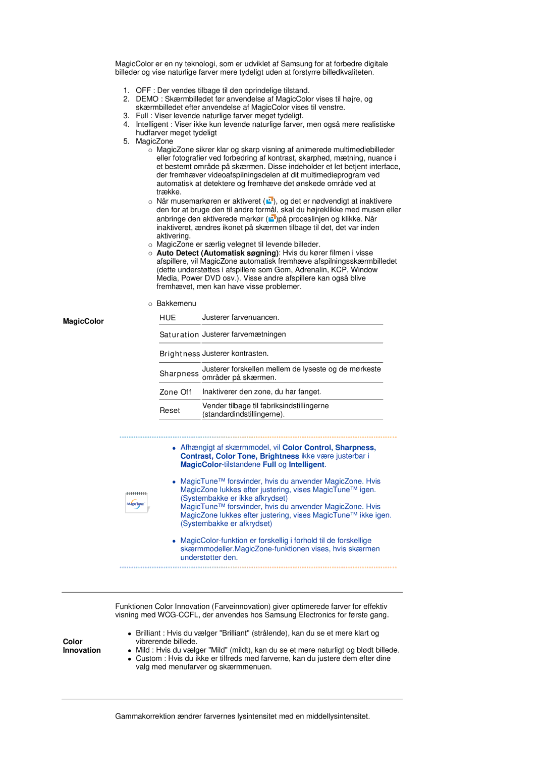 Samsung LS19MEPSFV/EDC manual Hue 