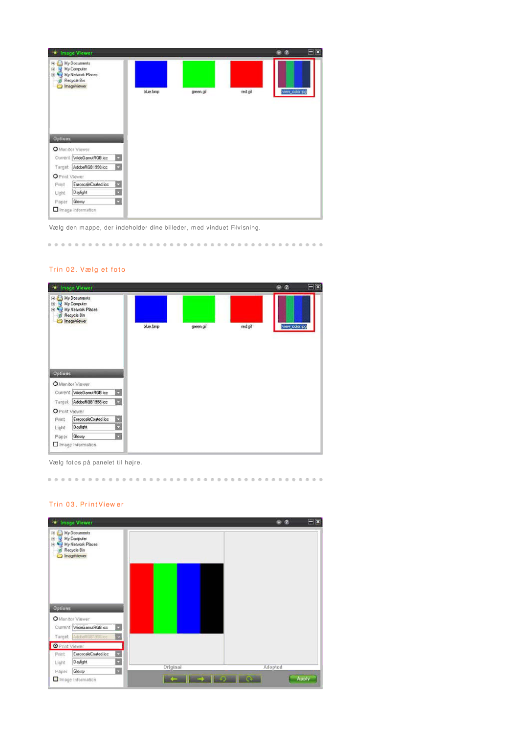 Samsung LS19MEPSFV/EDC manual Trin 03. PrintViewer 