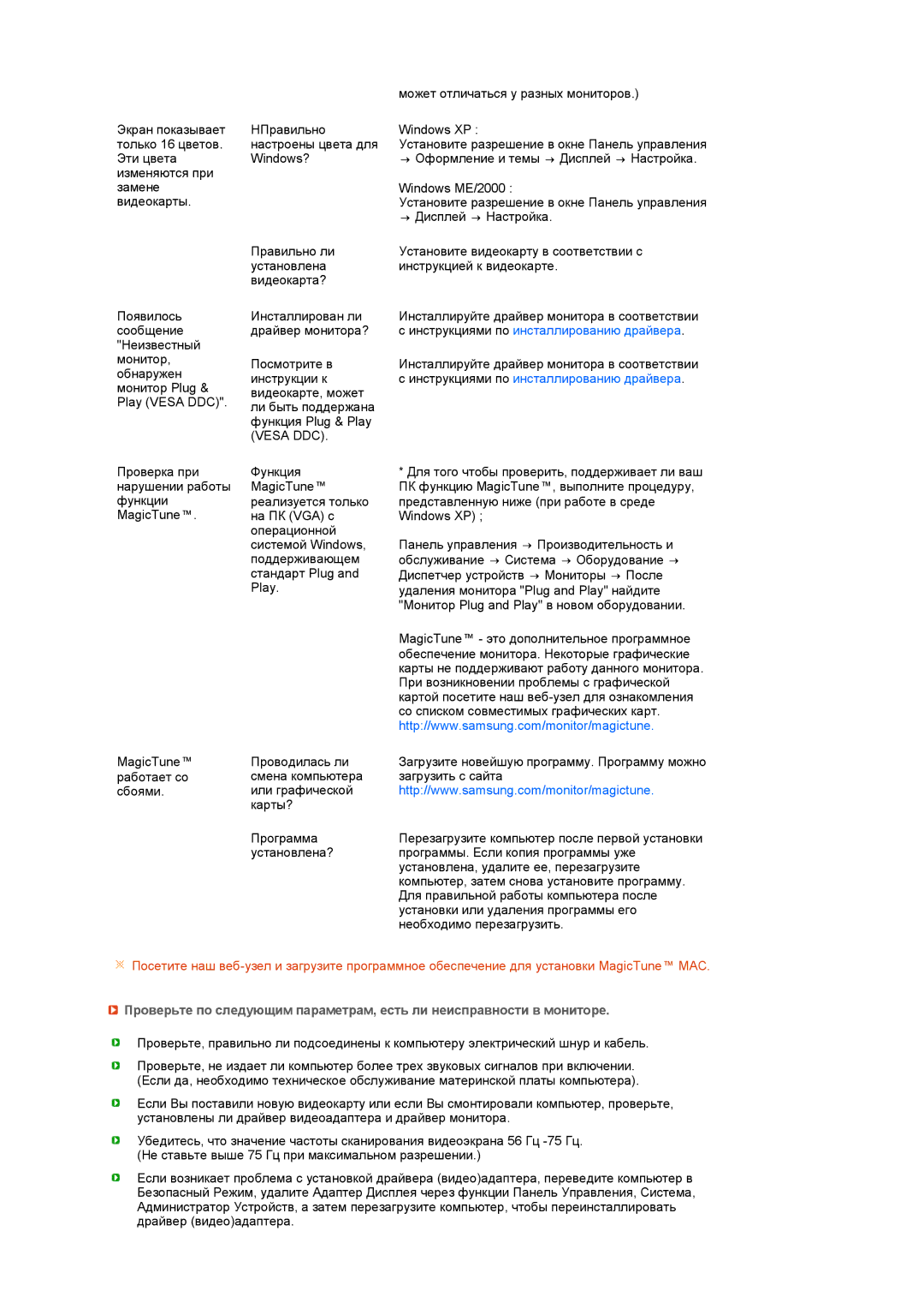 Samsung LS19MEPSFV/EDC manual Vesa DDC 