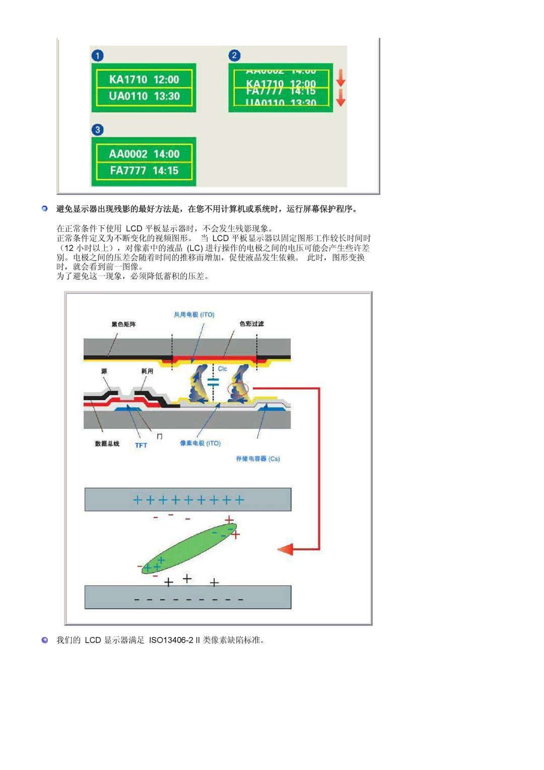 Samsung LS19MEPSFV/EDC manual 避免显示器出现残影的最好方法是，在您不用计算机或系统时，运行屏幕保护程序。 