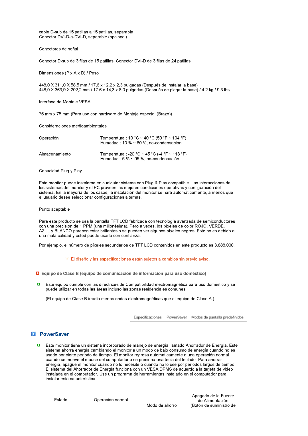 Samsung LS19MEXSFV/EDC manual PowerSaver 