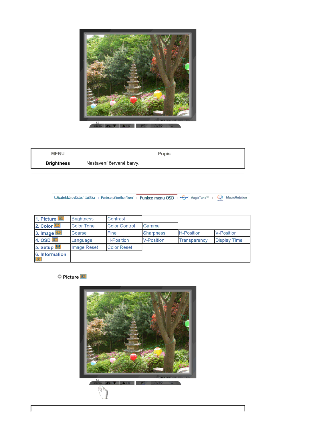 Samsung LS19MJAKSZ/EDC manual Picture 