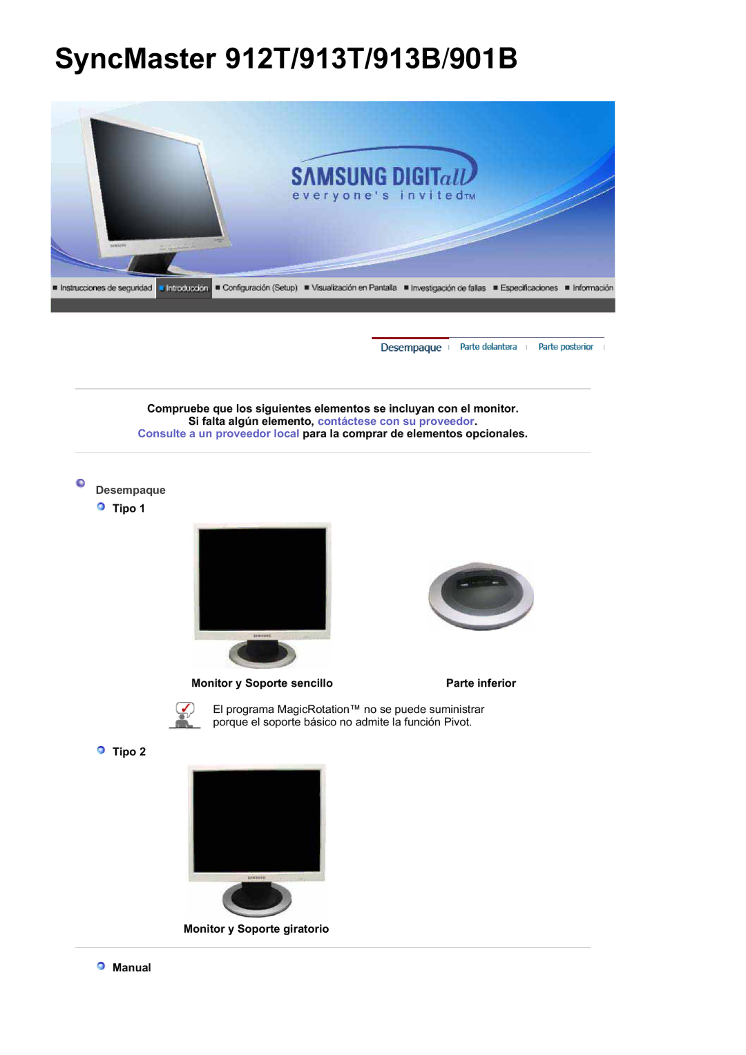 Samsung MJ19ESKSB/EDC, LS19MJQKSQ/EDC, MJ19ESTSB/EDC manual SyncMaster 912T/913T/913B/901B 