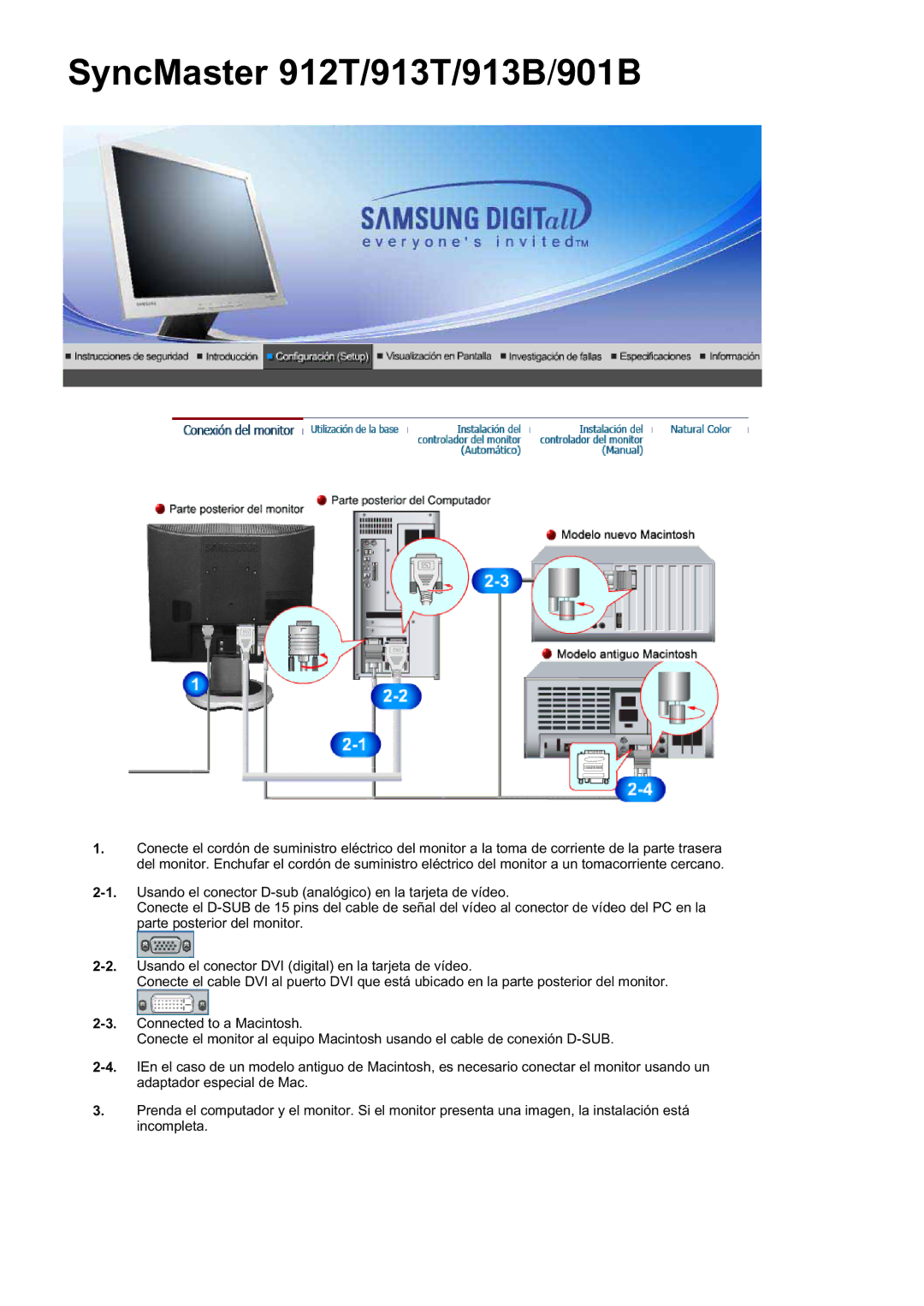 Samsung LS19MJQKSQ/EDC, MJ19ESTSB/EDC, MJ19ESKSB/EDC manual SyncMaster 912T/913T/913B/901B 