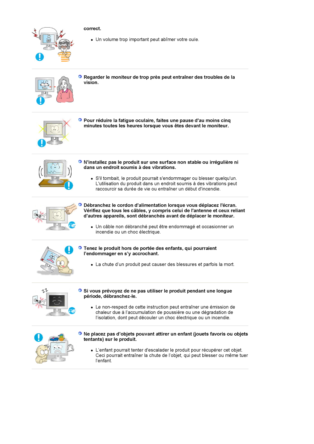 Samsung LS19MJQTSQ/EDC manual Correct 