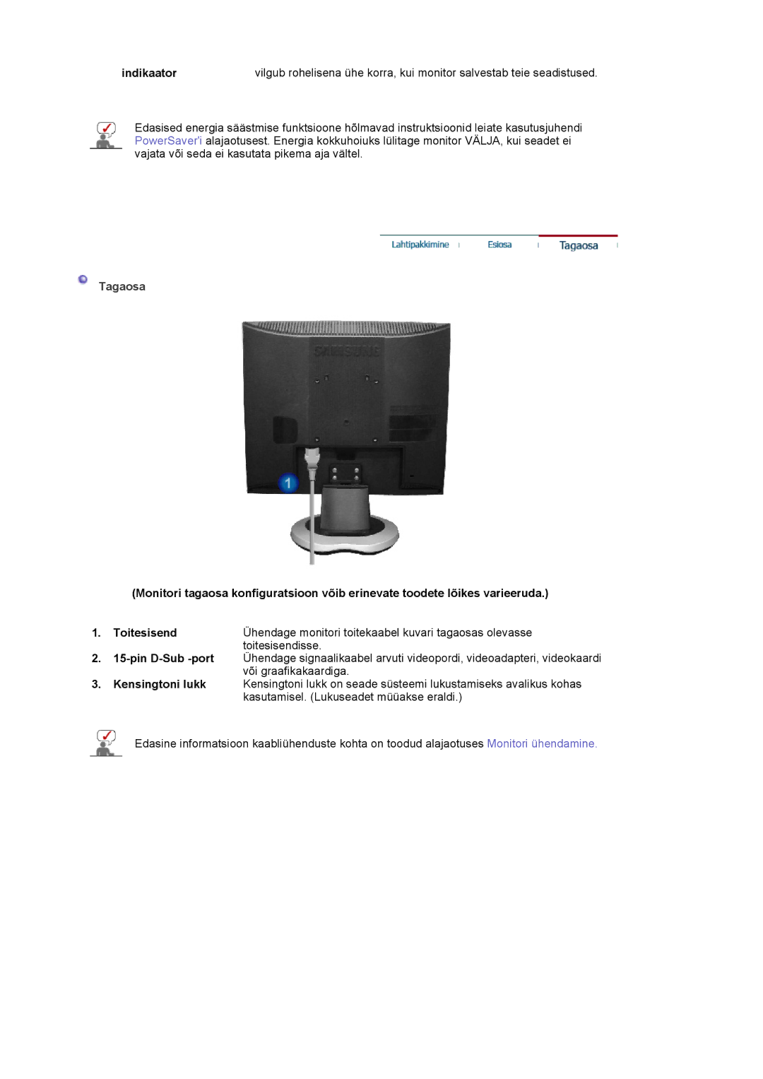 Samsung LS19MJQTSQ/EDC manual Tagaosa 